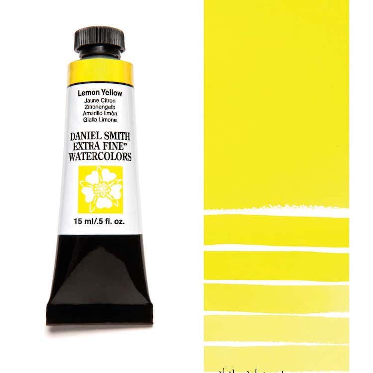 DANIEL SMITH Watercolour - 15mL - Lemon Yellow (PY175)