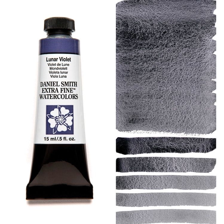 DANIEL SMITH Watercolour - 15mL - Lunar Violet (PV15,PBk11)