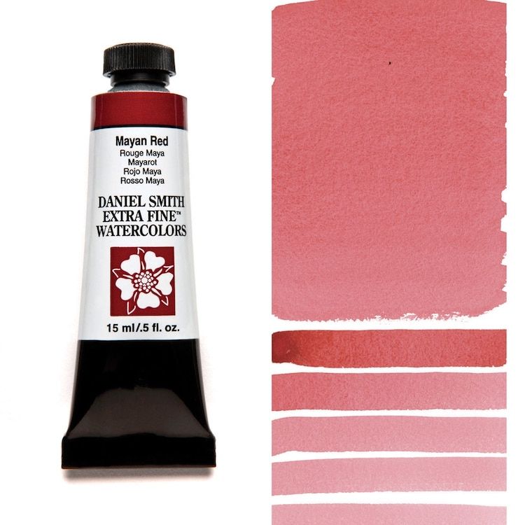 DANIEL SMITH Watercolour - 15mL - Mayan Red (PR287)