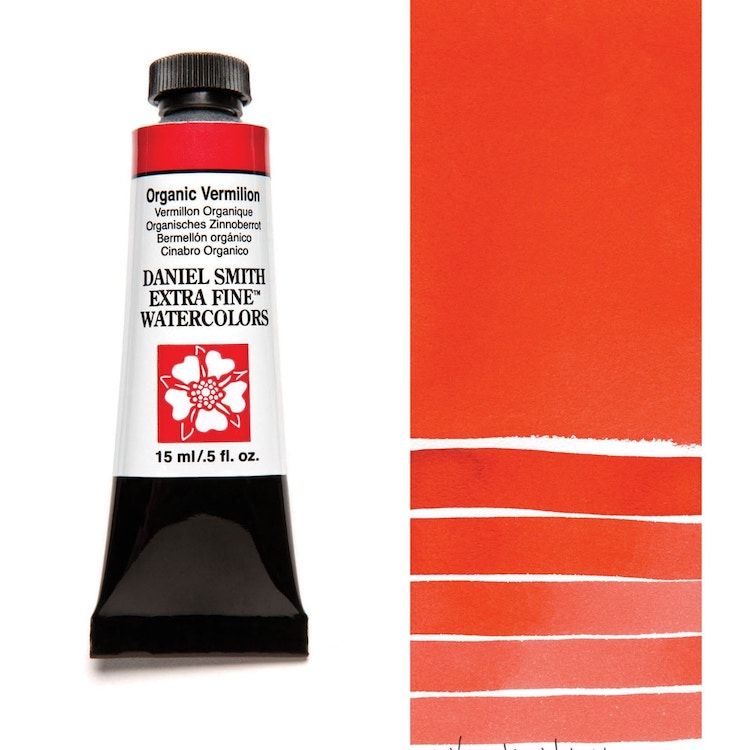 DANIEL SMITH Watercolour - 15mL - Organic Vermilion (PR188)