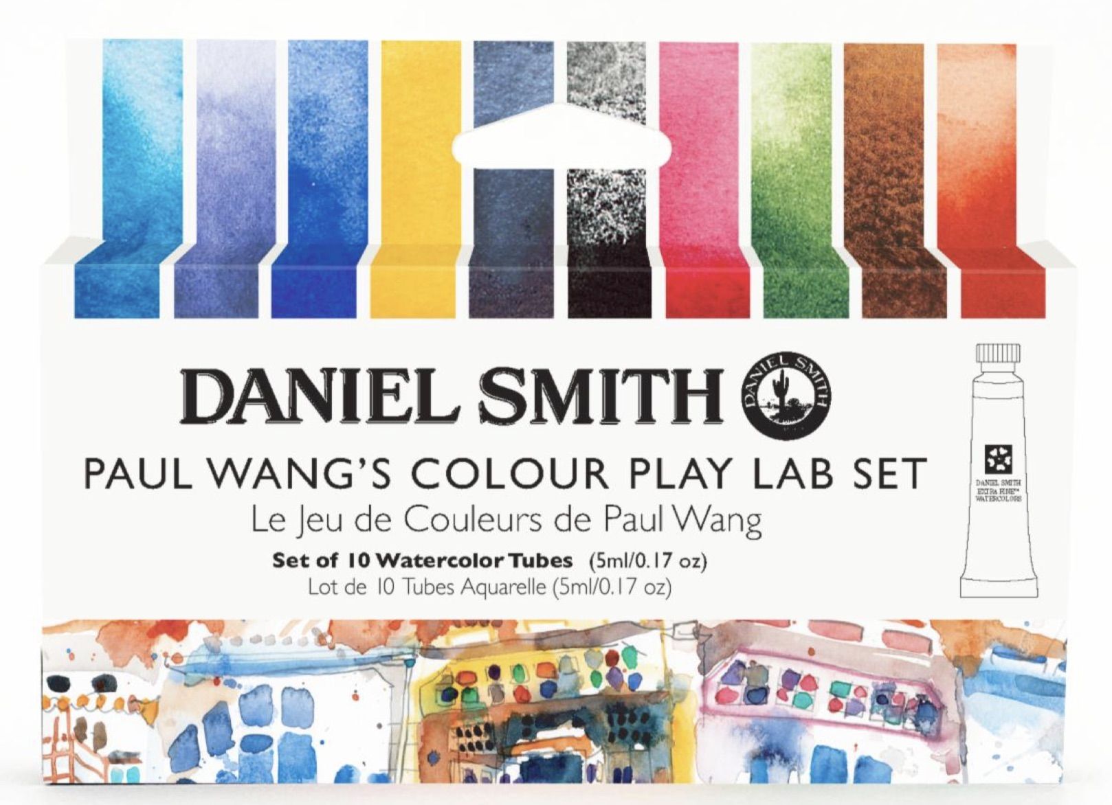 DANIEL SMITH Paul Wang's Colour Play Lab (Watercolour) Set - 5mL x 10 Colours