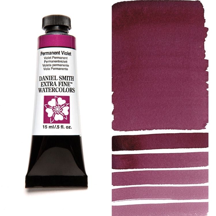 DANIEL SMITH Watercolour - 15mL - Permanent Violet (PR202,PB29)