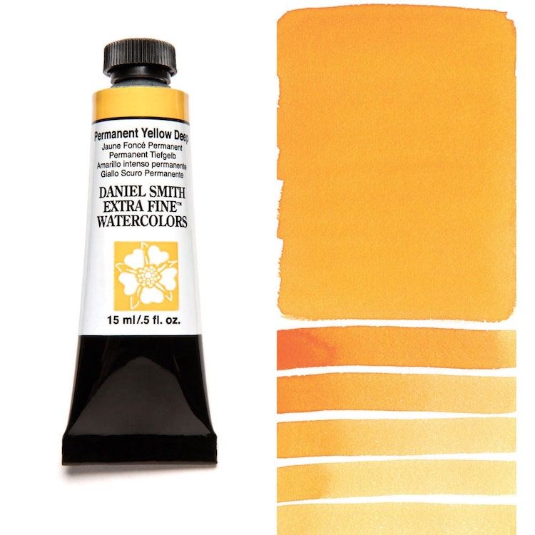 DANIEL SMITH Watercolour - 15mL - Permanent Yellow Deep (PY110)