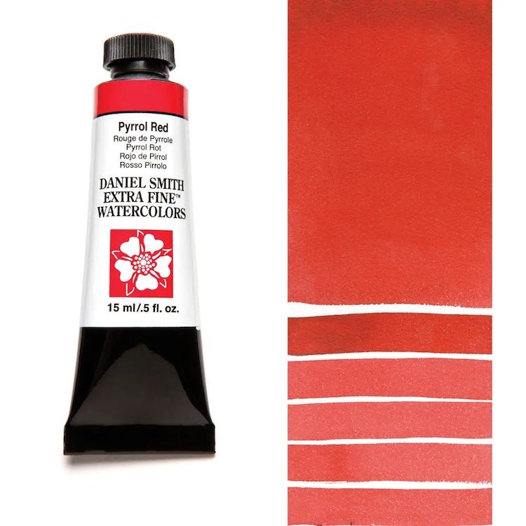 DANIEL SMITH Watercolour - 15mL - Pyrrol Red (PR254)