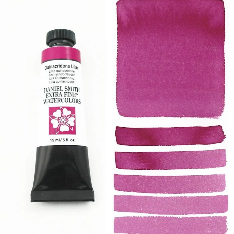 DANIEL SMITH Watercolour - 15mL - Quinacridone Lilac (PR122)