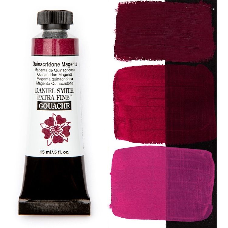 DANIEL SMITH Gouache - 15mL - Quinacridone Magenta (PR122)