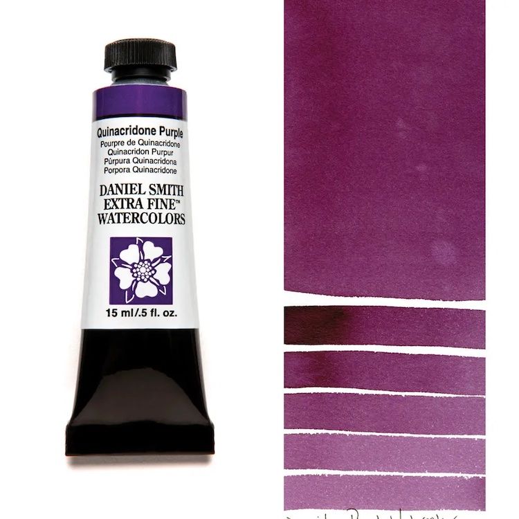 DANIEL SMITH Watercolour - 15mL - Quinacridone Purple (PV55)
