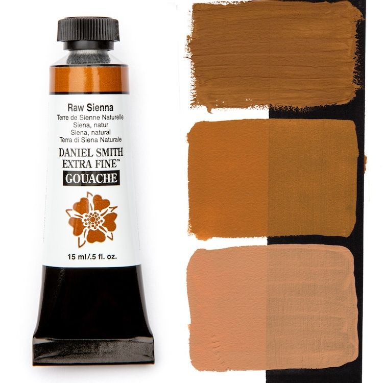 DANIEL SMITH Gouache - 15mL - Raw Sienna (PBr7)