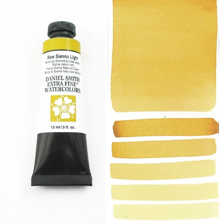 DANIEL SMITH Watercolour - 15mL - Raw Sienna Light (PY42)