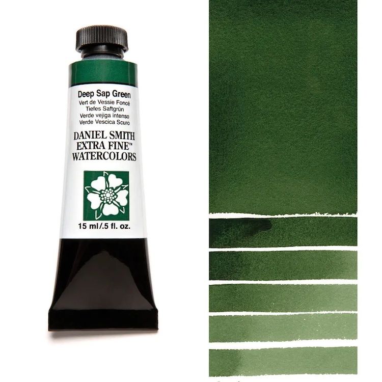 DANIEL SMITH Watercolour - 15mL - Sap Green Deep (PO48 PY3 PB27)
