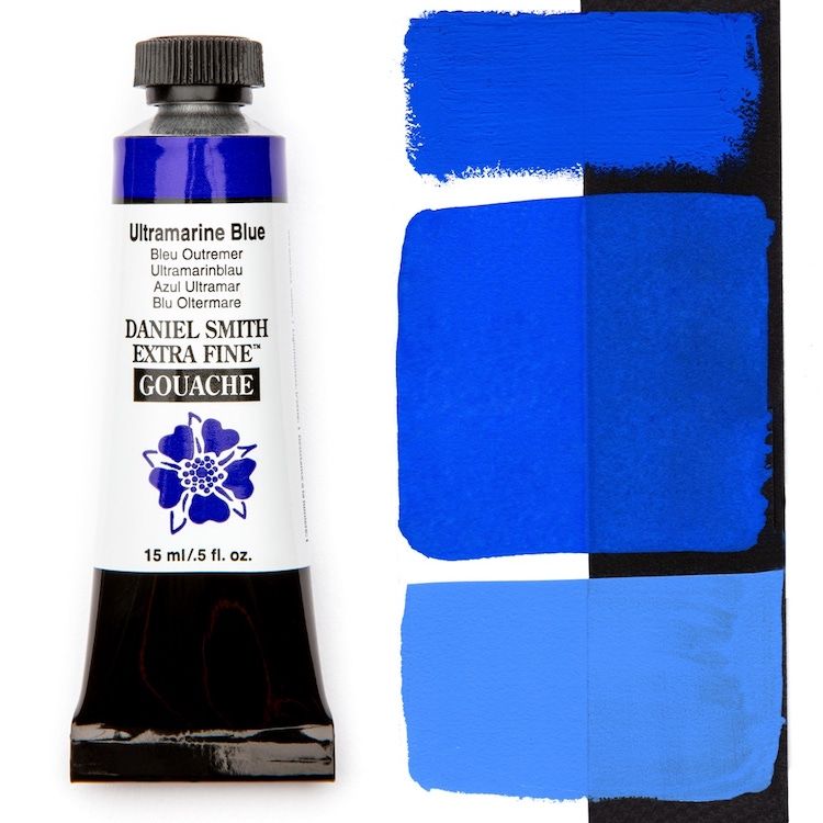 DANIEL SMITH Gouache - 15mL - Ultramarine Blue (PB29)