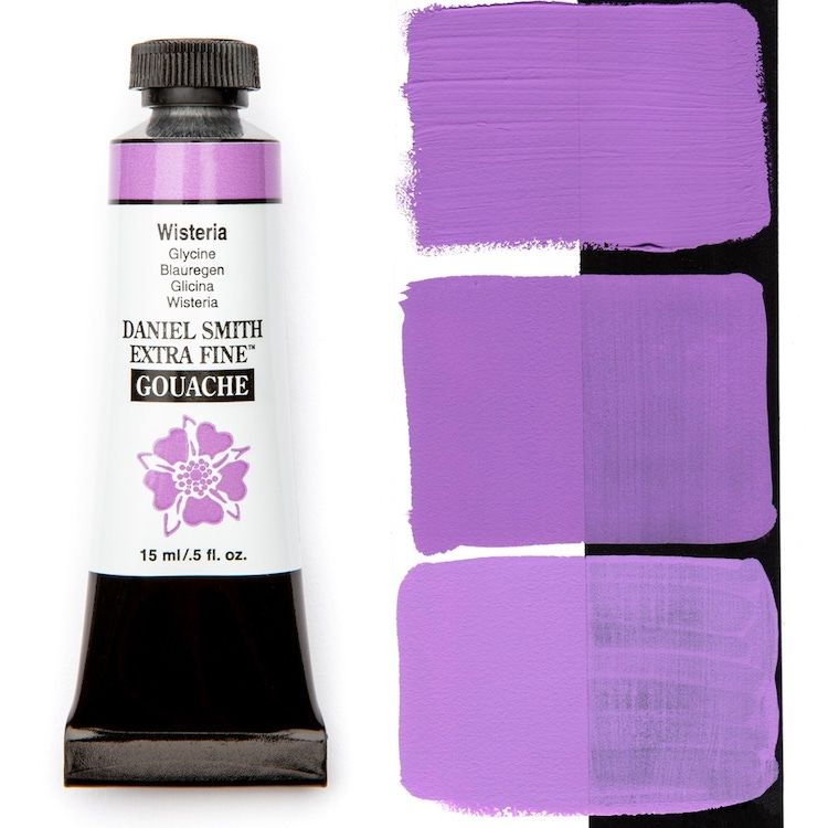 DANIEL SMITH Gouache - 15mL - Wisteria (PW6,PR122)