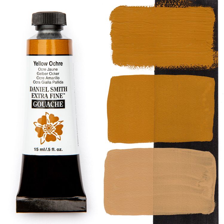 DANIEL SMITH Gouache - 15mL - Yellow Ochre (PY43)