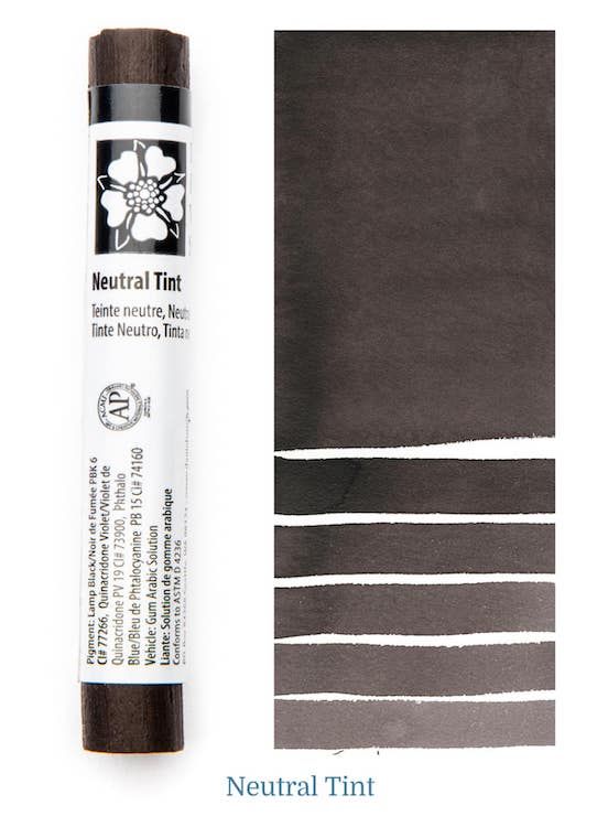 DANIEL SMITH Watercolour Stick - 12mL - Neutral Tint (PBk6,PV19,PB15)