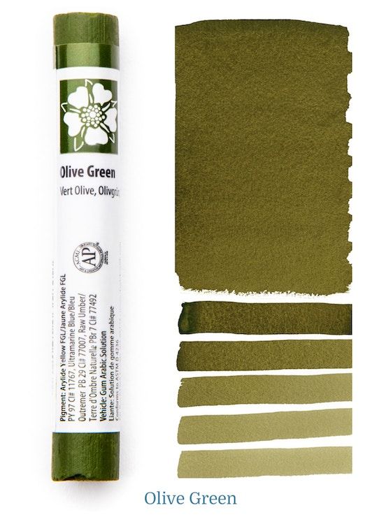 DANIEL SMITH Watercolour Stick - 12mL - Olive Green (PY97,PB29,PBr7)