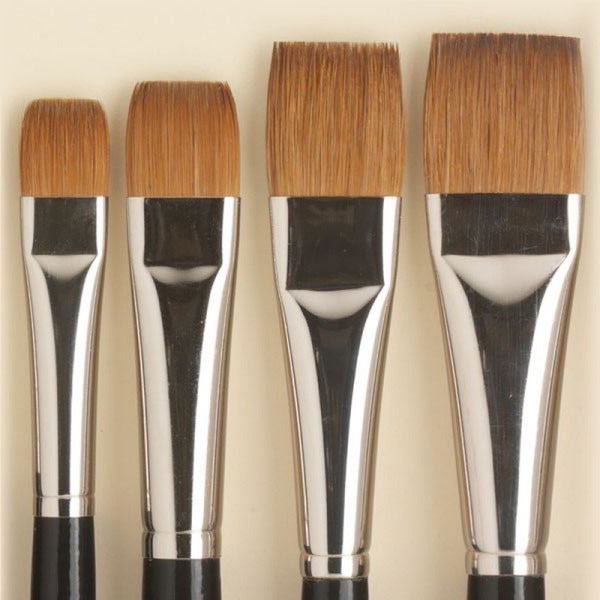 ROSEMARY & CO Brush - Series 77 - Pure Red Sable Bright - Size 1 (3.1 x 5.3mm) - Short Handle