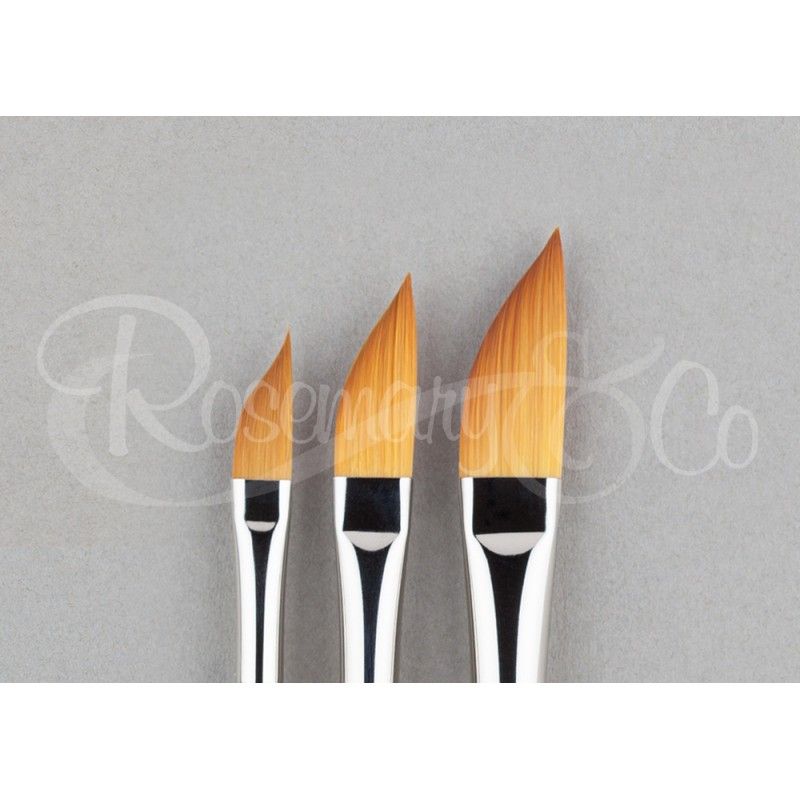 ROSEMARY & CO Brush - Series 311- Golden Synthetic - Dagger 1/2" (12.5 x 34mm) - Short Handle