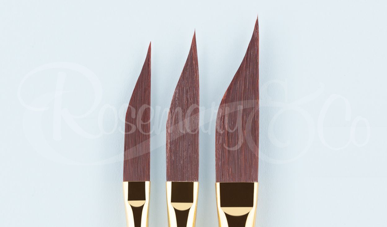 ROSEMARY & CO Brush - Shiraz Synthetic - Sword Liner 1/2" (12.2 x 50.6mm) - Short Handle