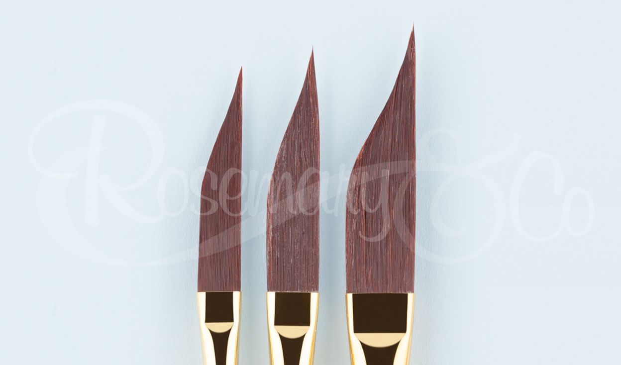 ROSEMARY & CO Brush - Shiraz Synthetic - Sword Liner 1/4" (8.2 x 41mm) - Short Handle