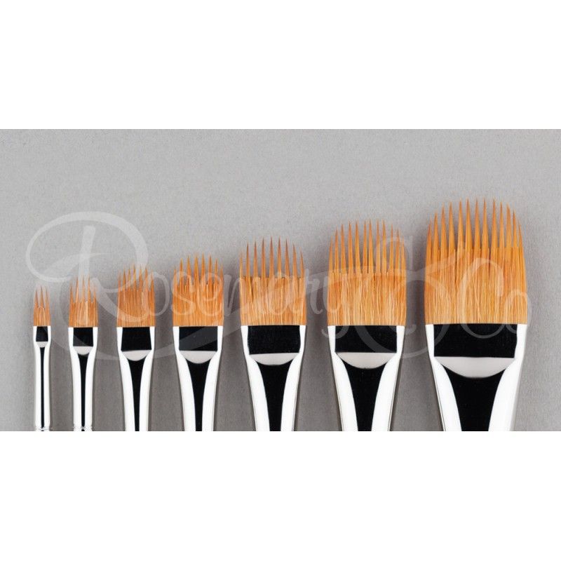 ROSEMARY & CO Brush - Series 2230 - Spiky Comber Golden Synthetic - 1" (25.6 x 31.4mm) - Short Handle